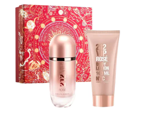 212 Vip Rose EDP 80 ML + Body Lotion 100 ML Estuche - Carolina Herrera