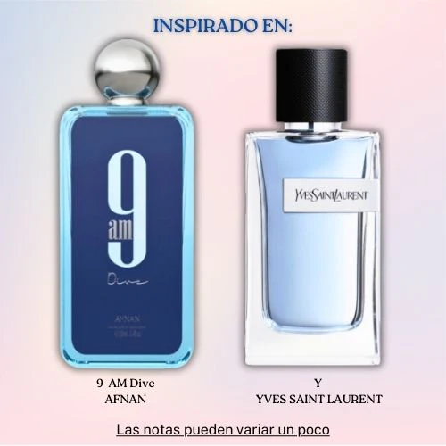 9 Am Dive EDP 100 ML Unisex (Tester-Probador) - Afnan - (Inspirado en Y)