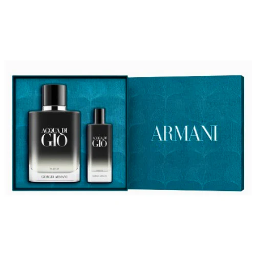 Acqua Di Gio Parfum 100 ML + Travel 15 ML Set - Armani