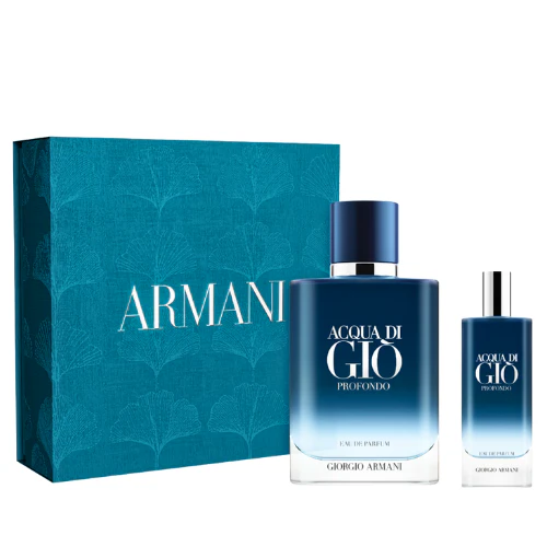Acqua Di Gio Profondo EDP 100 ML + Travel 15 ML Set - Armani