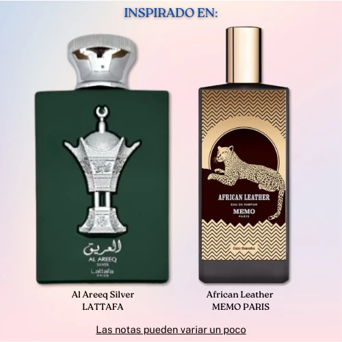 Al Areeq Silver EDP 100 ML Unisex - Lattafa - (Inspirado en African Leather)