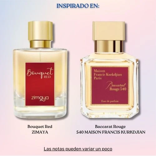 Bouquet Red EDP 100 ML Unisex - Zimaya - (Inspirado en Baccarat Rouge 540)