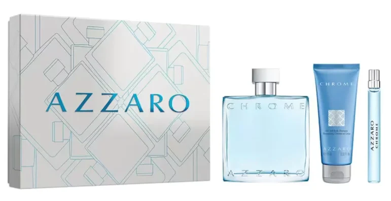Chrome EDT 100 ML + Hair And Body Shampoo 75 ML + Travel 10 ML Estuche - Azzaro