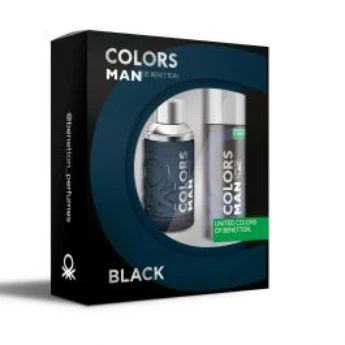 Colors Man Black EDT 100 ML + Deo 150 ML Estuche - Benetton