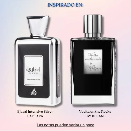Ejaazi Intensive Silver EDP 100 ML Unisex - Lattafa - (Inspirado en Vodka on the Rocks)