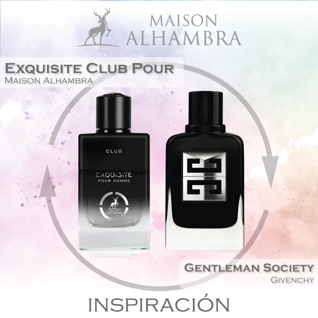 Exquisite Club Pour Homme EDP 100 ML - Maison Alhambra (Inspirado en Gentleman Society)