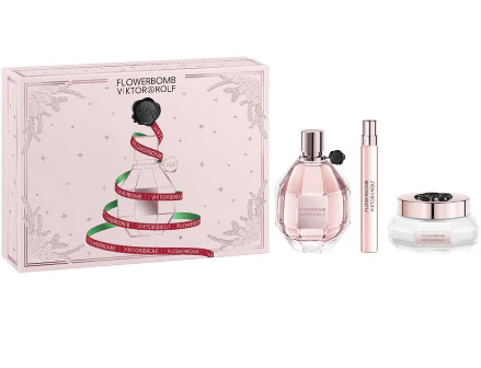 Flowerbomb EDP 100 ML + Travel 10 ML + Crema de Cuerpo Voluptuosa 200 ML Estuche - Viktor&Rolf