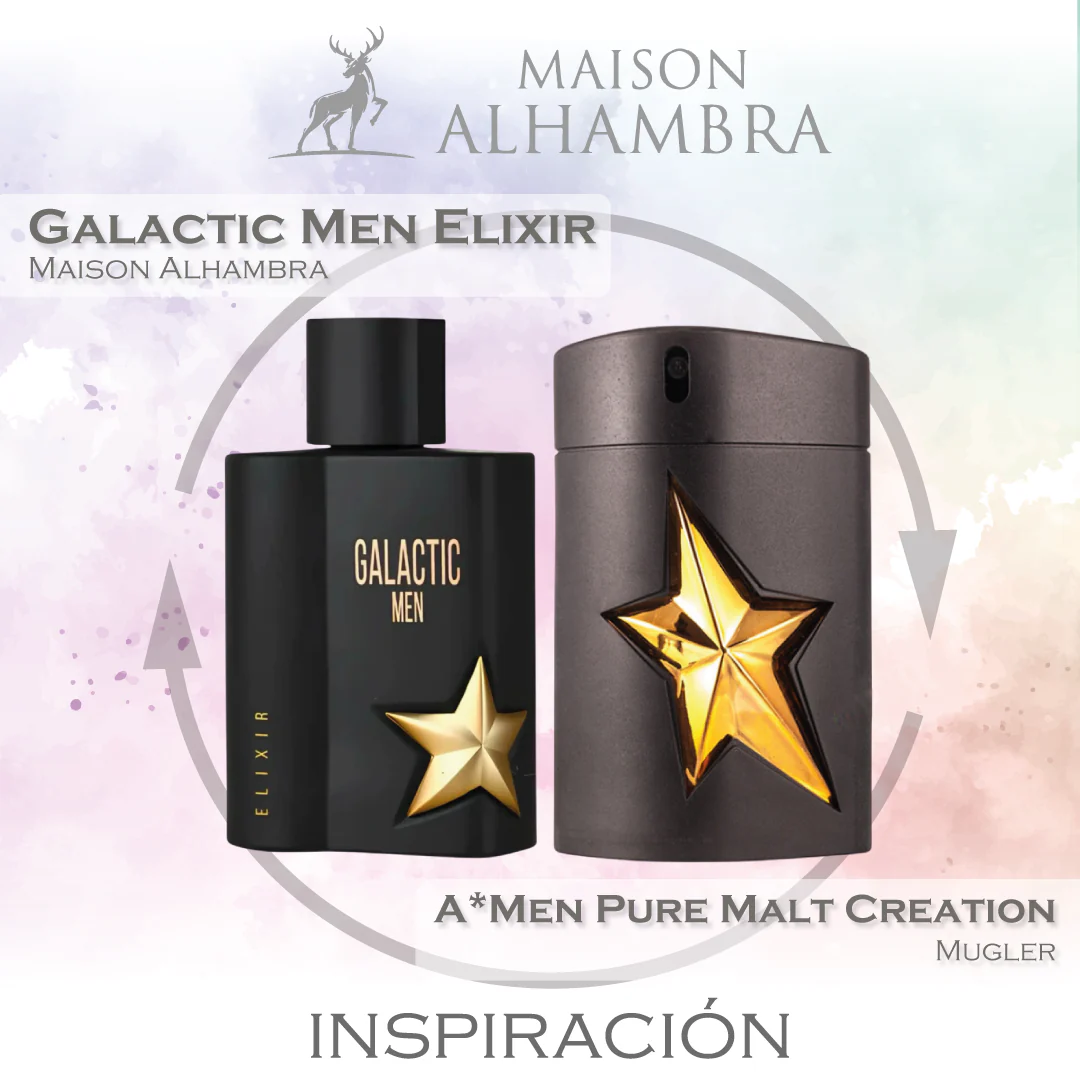 Galactic Men Elixir EDP 100 ML For Men - Maison Alhambra - (Inspirado en A*Men Pure Malt)