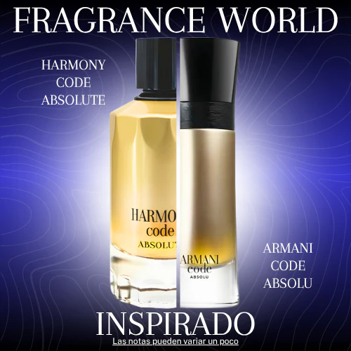Harmony Code Absolute 100 ML EDP Unisex - Fragrance World - (Inspirado en Code Absolu).