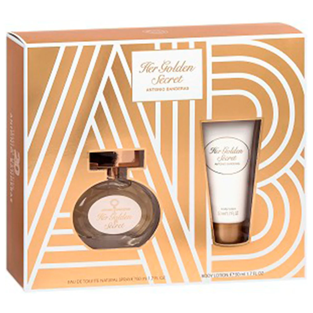 Her Golden Secret EDT 80 ml + Body Deodarant 150 ml - Antonio Banderas