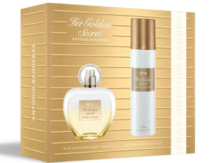 Her Golden Secret EDT 80 ml + Deo 150 ml Estuche - Antonio Banderas