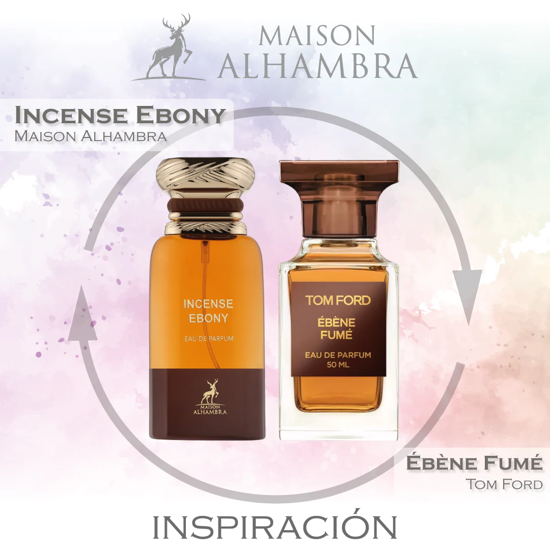 Incense Ebony EDP 80 ML - Maison Alhambra (Inspirado en Ébène Fumé)