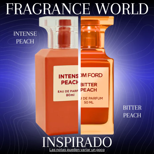 Intense Peach EDP 80 ML - Fragrance World - (Inspirado en Bitter Peach)