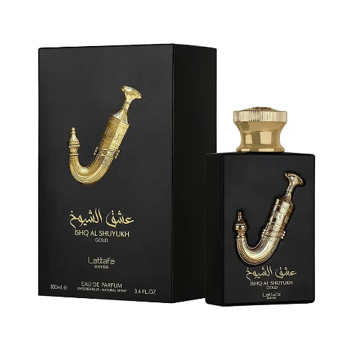 Ishq Al Shuyukh Gold EDP 100 ML For men - Lattafa - (Inspirado en No. 5) - Image 2