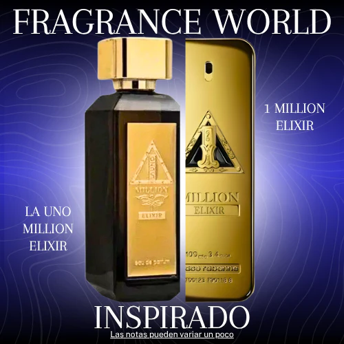 La Uno Million Elixir EDP 100 ML - Fragrance World - (Inspirado en 1 Million Elixir)
