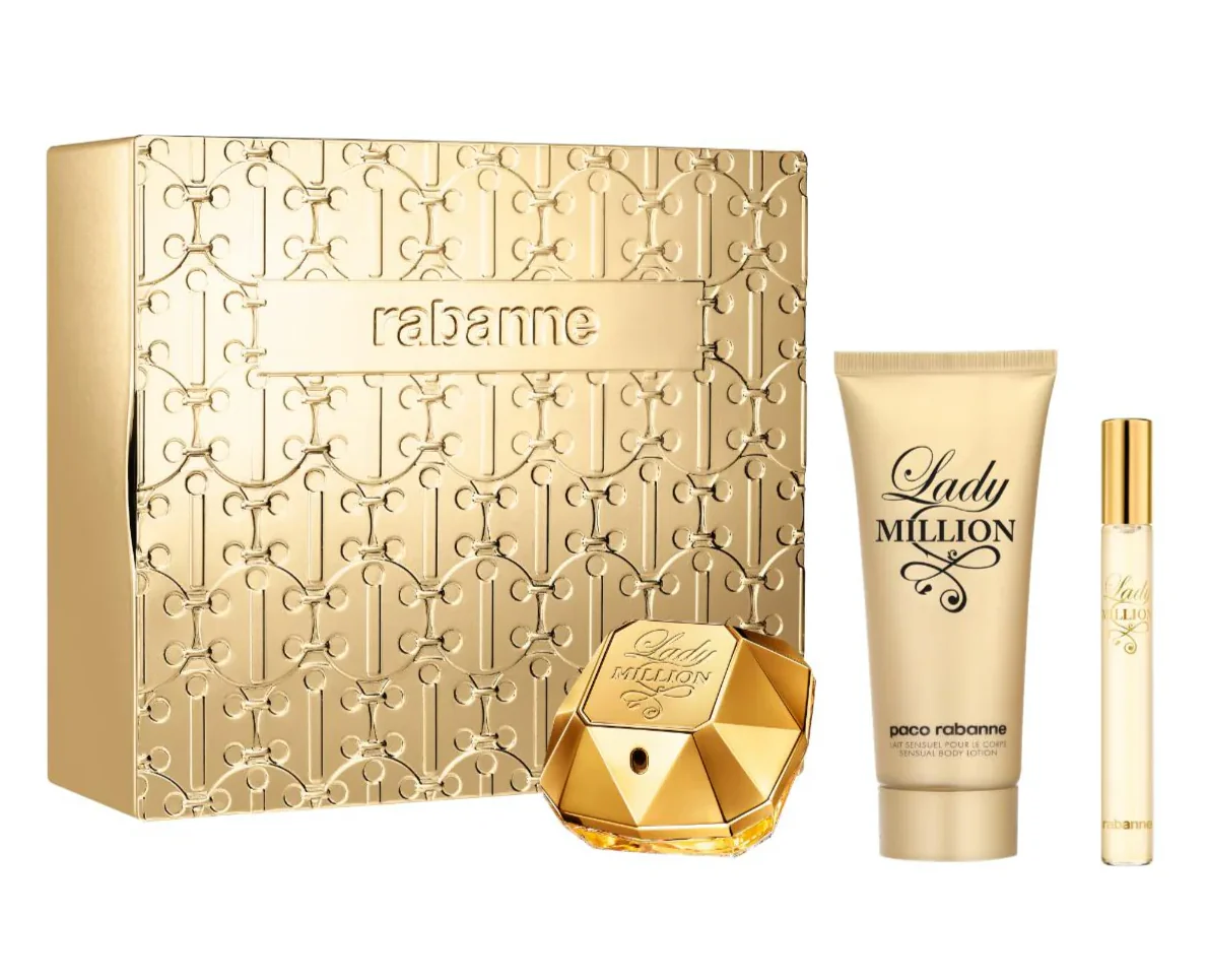 Lady Million EDP 80 ML + B/L 100 ML + Travel 10 ML Estuche - Paco Rabanne