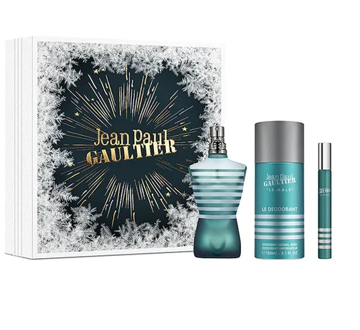 Le Male EDT 75 ML + Travel 10 ML + Deo 150 ML Estuche - Jean Paul Gaultier