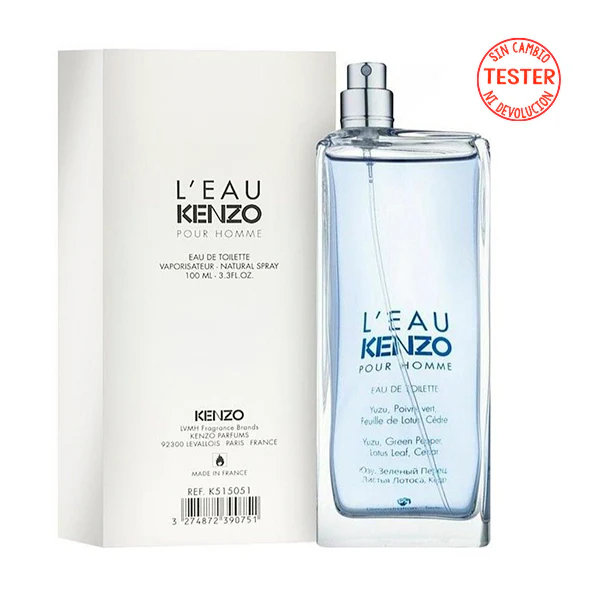L'Eau Kenzo Pour Homme EDT 100 ML (Tester-Sin Tapa) - Kenzo