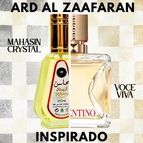 Mahasin Crystal EDP 50 ML for Women (Sin Celofán) – Ard Al Zaafaran (Inspirado en Voce Viva)