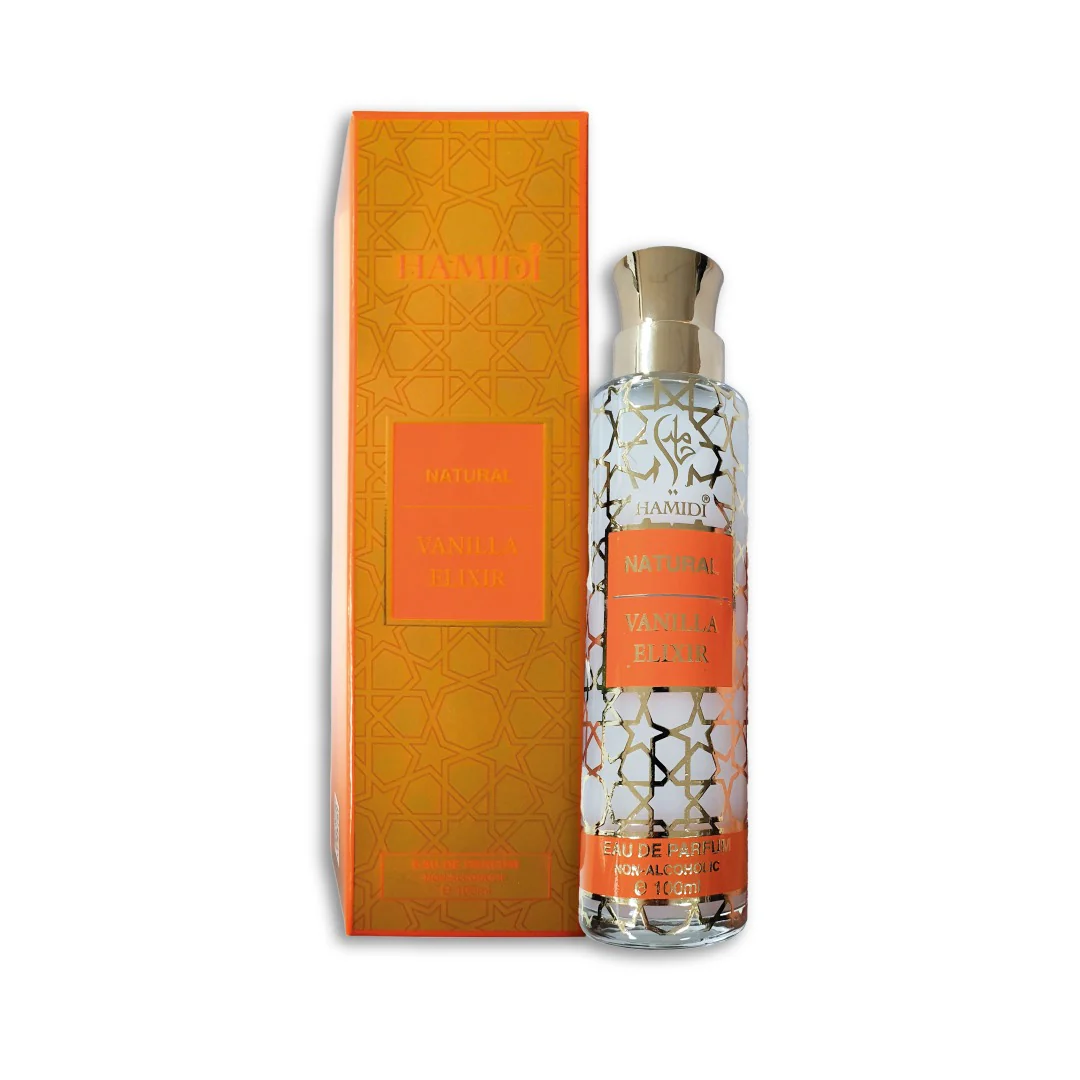 Vainilla Elixir Natural Water 100 ML Sin Alcohol - Hamidi