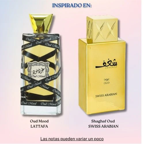 Oud Mood EDP 100 ML Unisex - Lattafa - (Inspirado en Shaghaf Oud)