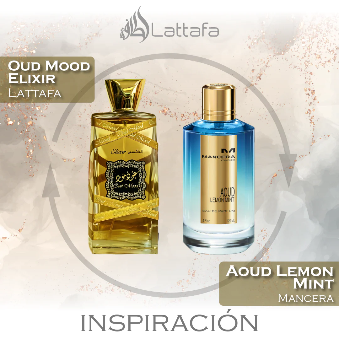 Oud Mood Elixir EDP 100 ML Unisex - Lattafa - (Inspirado Aoud Lemon Mint)