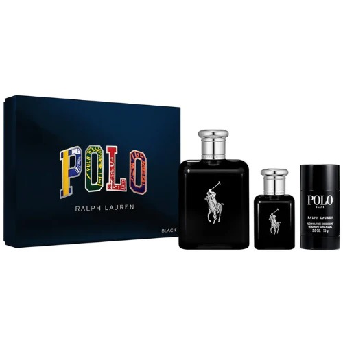 Polo Black EDT 125ml + 40ml + Desodorante 75g  For Men Set - Ralph Lauren