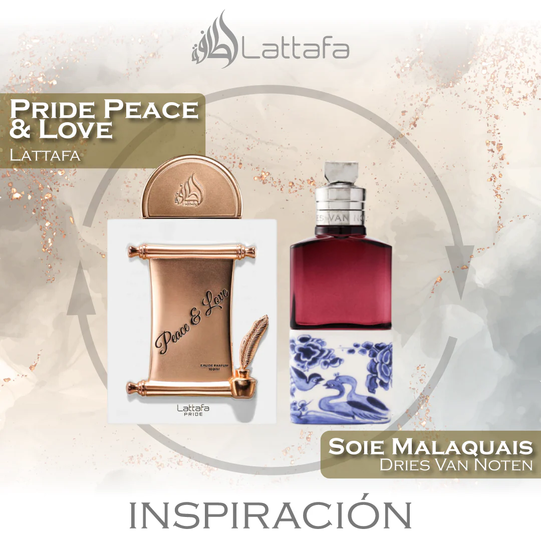 Pride Peace & Love Eau de Parfum Unisex 100 ML - Lattafa - (Inspirado en Soie Malaquais).