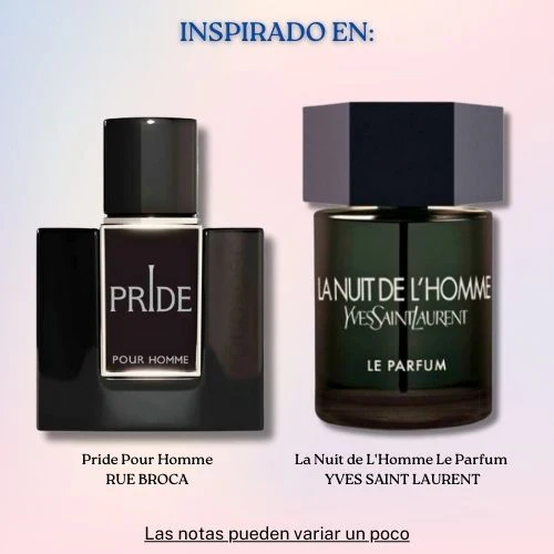 Pride Pour Homme EDP 100 ML - Rue Broca (Inspirado en La Nuit de L'Homme Le Parfums)