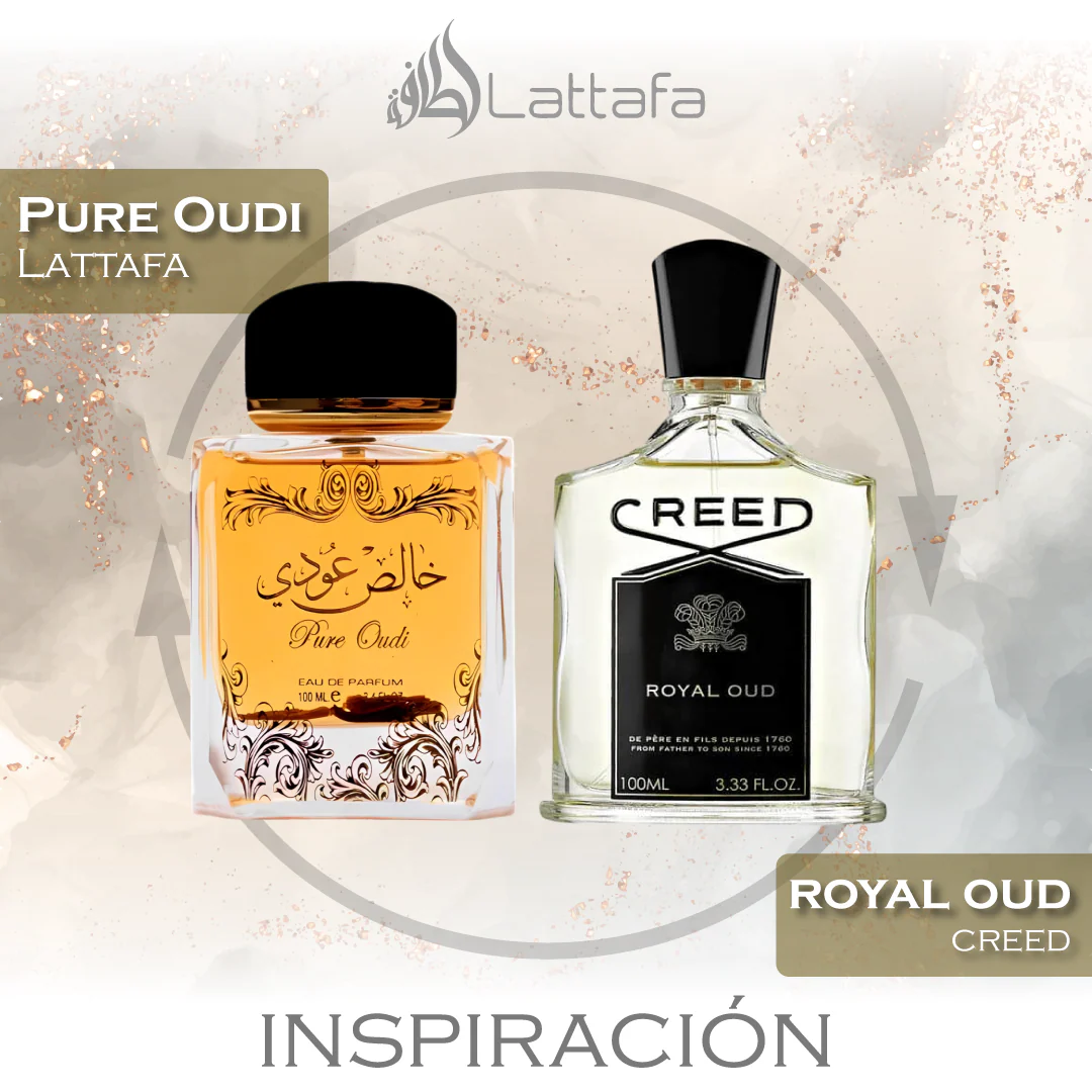 Pure Oudi EDP 100 ML Unisex - Lattafa - (Inspirado en el royal oud)