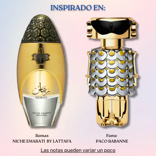 Remas EDP 100 ML Unisex - Niche Emarati by Lattafa - (Inspirado en Fame)