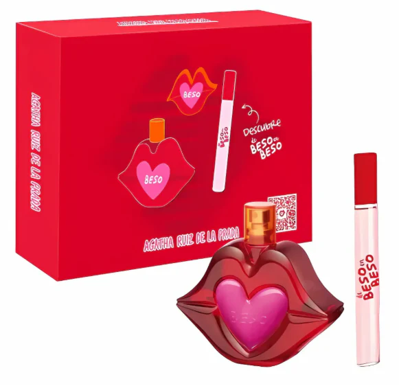 Beso EDT 100 ML + Travel 10 ML  Set - Agatha Ruiz De La Prada