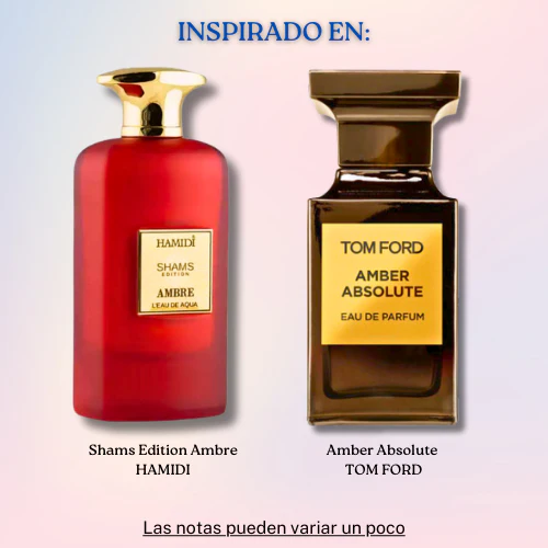 Shams Edition Ambre L`eau Aqua 100 ML Unisex - Hamidi (Inspirado en Amber Absolute)