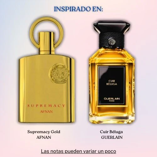 Supremacy Gold EDP 100 ML Unisex - Afnan (Inspirado en Cuir Béluga)