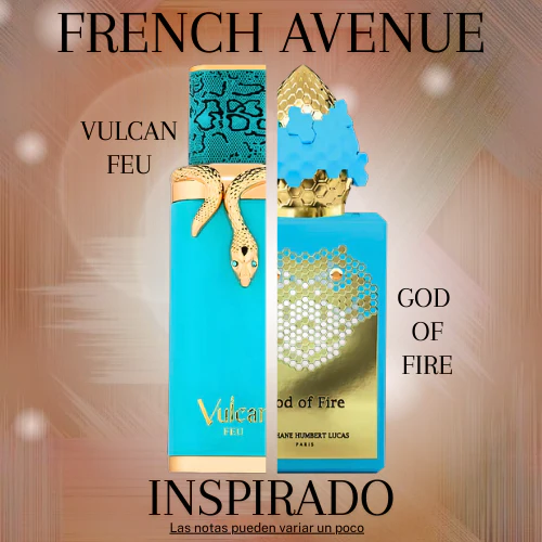 Vulcan Feu EDP 100 ML Unisex - French Avenue - (Inspirado en God of Fire).
