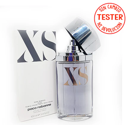 XS Excess Men EDT 100 ML  (Envase Antiguo) Tester - Probador- Paco Rabanne