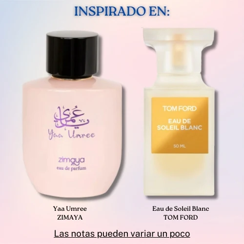 Yaa Umree EDP 100 ML Unisex - Zimaya - (Inspirado en Eau de Soleil Blanc)