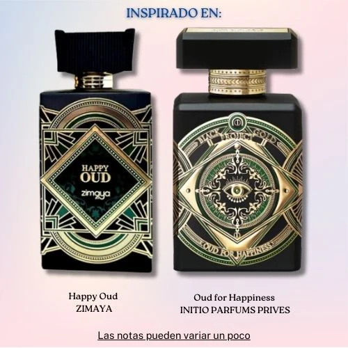 Happy Oud Extrait Parfum 100 ML Unisex -Zimaya - (Inspirado en Oud for Happiness)